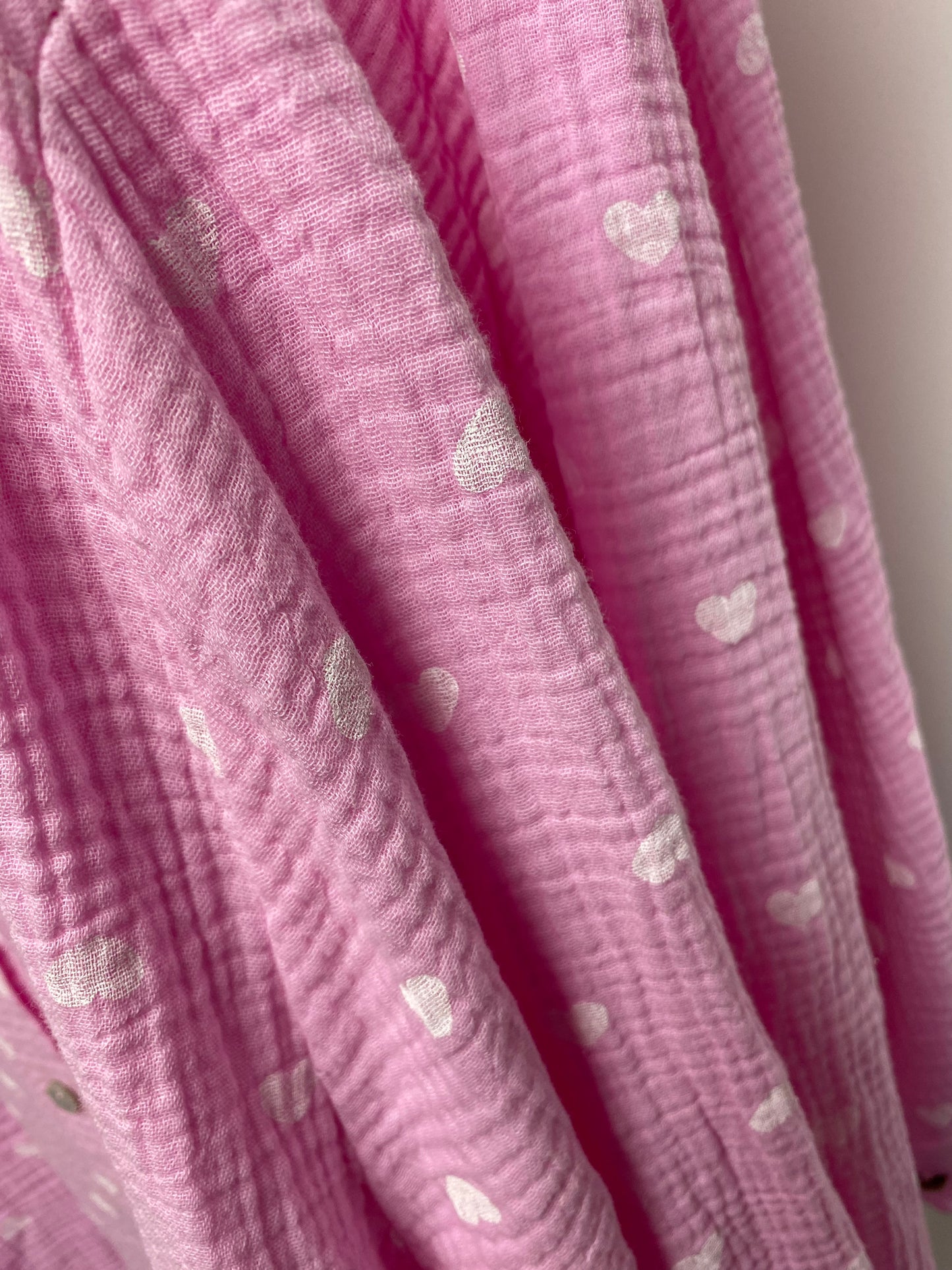 DINA 'HEARTS' PRINTED
OVERSIZED BLOUSE SHIRT TOP-PINK