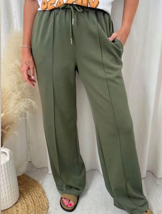 FRONT SEAM STRAIGHT LEG JOGGERS