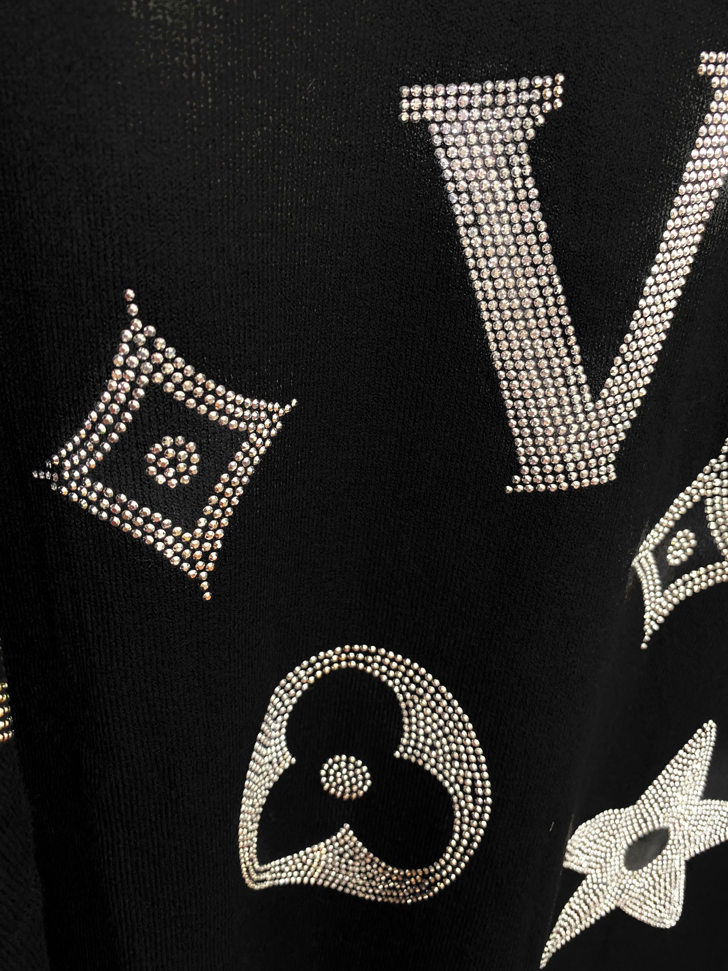 LOGO EMBELISHED LONGLINE JUMPER -BLACK
